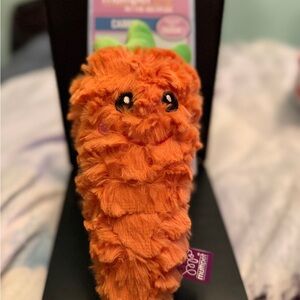 Multipet Dog Toy - Fuzzy Happy Carrot - Squeaks - Easter/Spring - New
